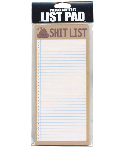 Magnetic Memo Pad Shit List