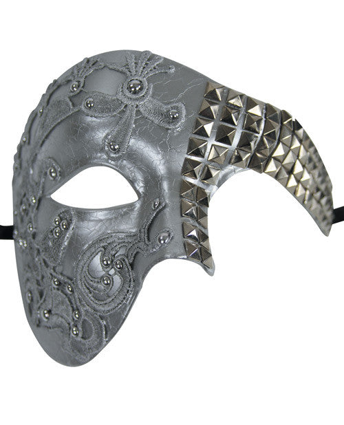 Kayso Half Mask W-studs & Filigree - Silver