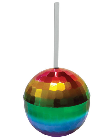 Rainbow Disco Ball Cup - 12 Oz