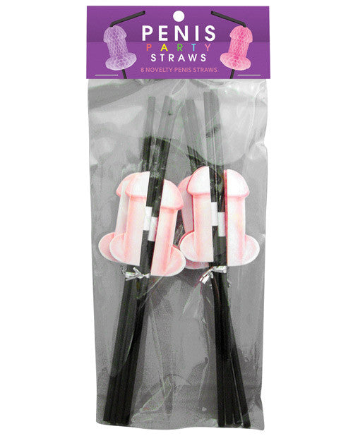 Penis Party Straws - Purple & Pink