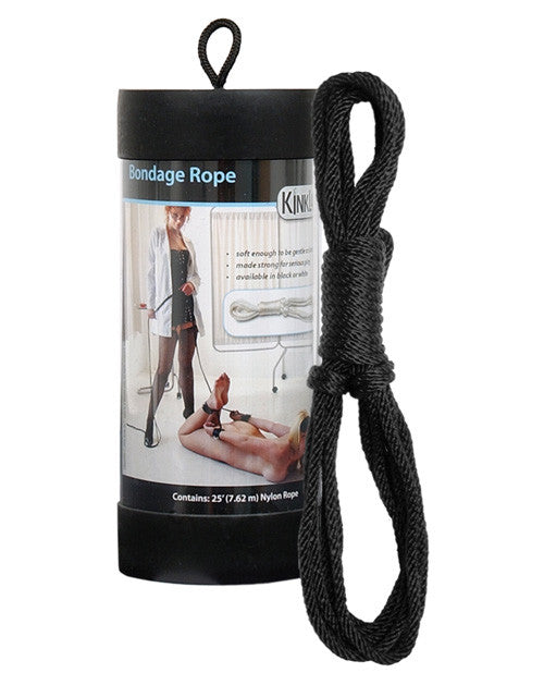 Kinklab 25" Bondage Rope - Black