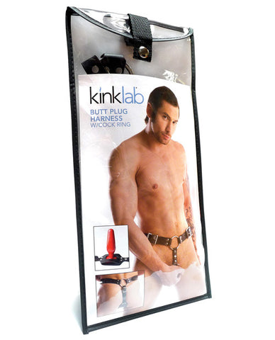 Kink Lab Anal Plug Harness W-cockring