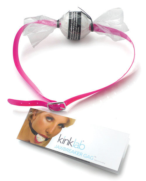 Kinklab Jawbreaker Ball Gag - Pink Pvc