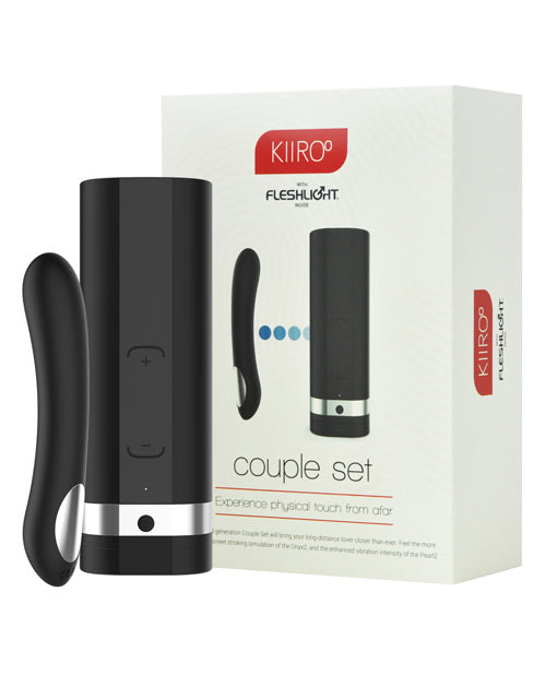 Kiiroo Onyx2 & Pearl2 Interactive Masturbator-vibrator Kit - Black