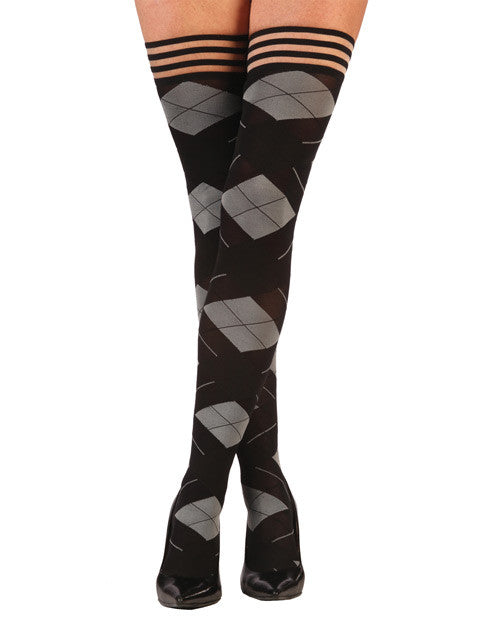 Kix'ies Kimmie Argyle Thigh High Argyle A