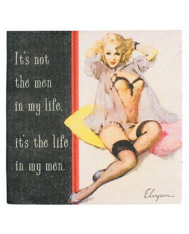 Vintage Vixen It's Not The Men In My Life......napkins - Set Of 20