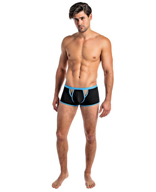 Cutting Edge Cutout Mini Short Black-turquoise Md