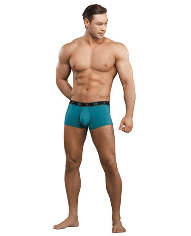 Bamboo Low Rise Pouch Enhancer Short Teal Md