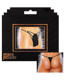 Male Power G-string W-straps & Rings Black S-m