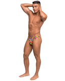 Pride Fest Contoured Pouch Bong Thong Rainbow L-xl