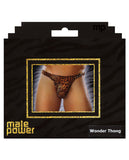 Male Power Wonder Thong Animal Print S-m