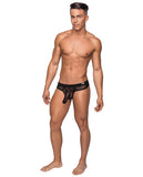 Hoser Stretch Mesh Thong Black L-xl