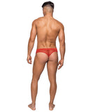 Hoser Stretch Mesh Thong Red L-xl