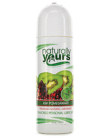 Naturally Yours Flavored Lubricant - 4 Oz Kiwi Pomegranate