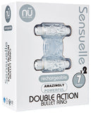 Sensuelle Double Action Cockring - 2 X 7 Function Clear