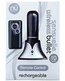 Sensuelle Rechargeable Wireless Remote Control Bullet - Black