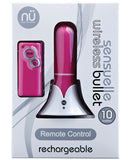 Sensuelle Rechargeable Wireless Remote Control Bullet - Pink