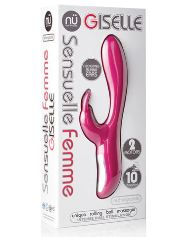 Sensuelle Femme Giselle Rechargeable Rabbit - Magenta