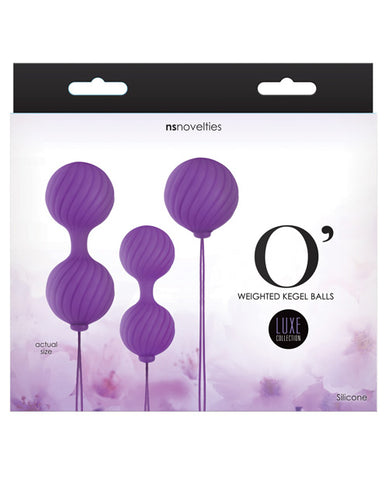 Luxe O Weighted Kegel Balls - Purple