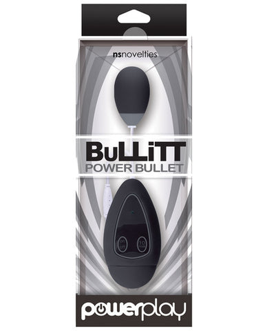 Ns Novelties Powerplay Bullitt Power Bullet Single - Black