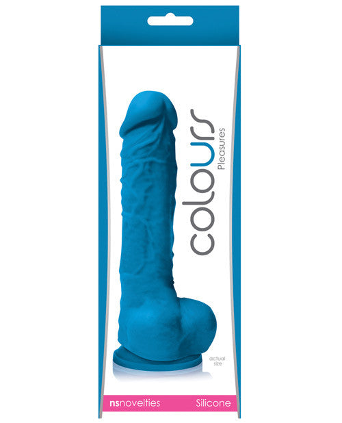 Ns Novelties Colours Pleasures 5" Dildo W-suction Cup - Blue