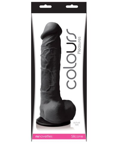 Ns Novelties Colours Pleasures 8" Dildo W-suction Cup - Black