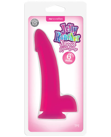 Ns Novelties Jelly Rancher 6" Smooth Rider Dong - Pink