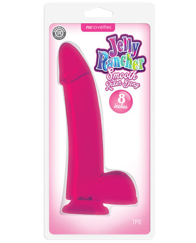 Ns Novelties Jelly Rancher 8" Smooth Rider Dong - Pink