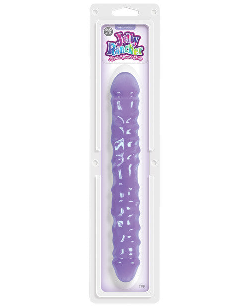 Ns Novelties Jelly Rancher Double Dong Ripple - Purple