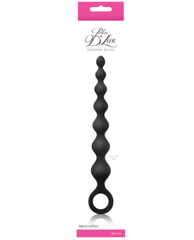 Ns Novelties Perles D Lux Pleasure Beads Long - Black