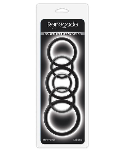 Ns Novelties Renegade Build-a-cage Rings - Black