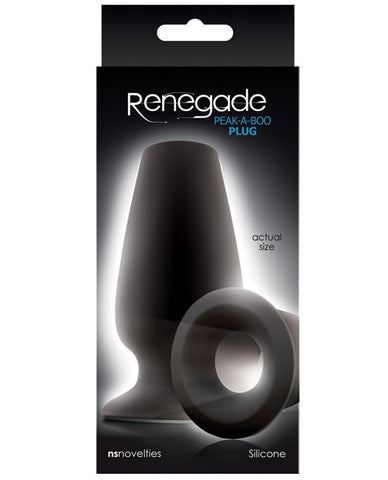 Ns Novelties Renegade Peek A Boo Butt Plug - Black