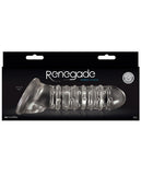 Ns Novelties Renegade Ribbed Sleeve - Clear