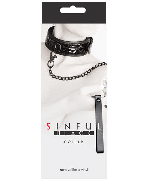 Ns Novelties Sinful Collar - Black