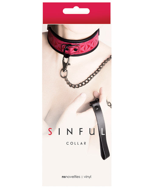 Ns Novelties Sinful Collar - Pink