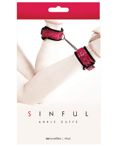 Ns Novelties Sinful Ankle Cuffs - Pink