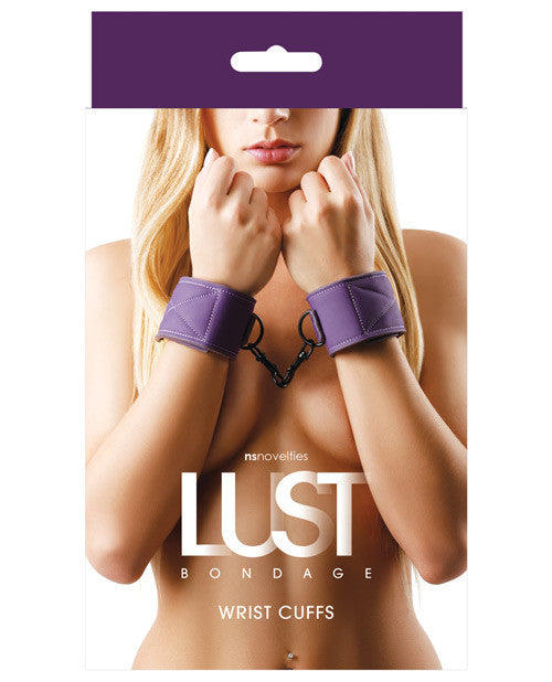 Ns Novelties Lust Bondage Wrist Cuffs - Purple