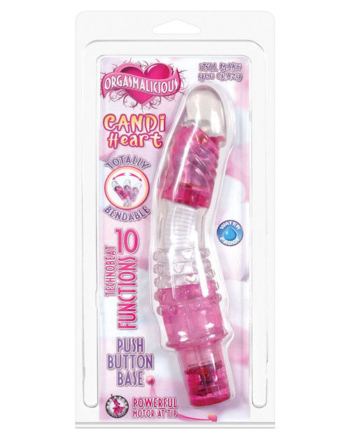 Orgasmalicious Candi Heart Bendable Vibe - 10 Functions