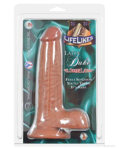 Lifelikes 7" Latin Duke W-suction Cup