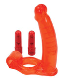 Double Penetrator Ultimate Cockring - Red