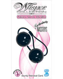 Whisper Collection Ben-wa Balls Waterproof - Black