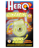 Hero Climax Ring Cock Ring - Glow In The Dark