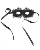 Eyelash Lace Eye Mask Black O-s