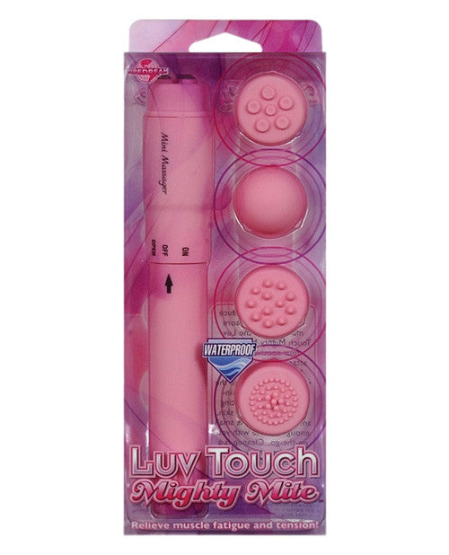 Luv Touch Mighty Mite Waterproof W-4 Massage Heads - Pink