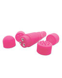 Neon Luv Touch Mini Mite Waterproof - 4 Interchangeable Heads Pink