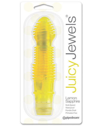 Juicy Jewels Lemon Sapphire Vibrator - Yellow