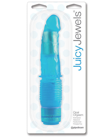 Juicy Jewels Opal Orgasm Vibrator - Blue