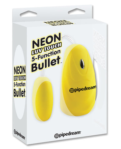 Neon Luv Touch Bullet - 5 Function Yellow