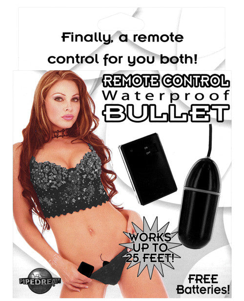 Remote Control Waterproof Bullet - Black