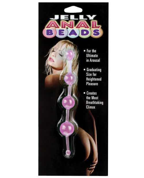 Jelly Thai Anal Beads - Pink